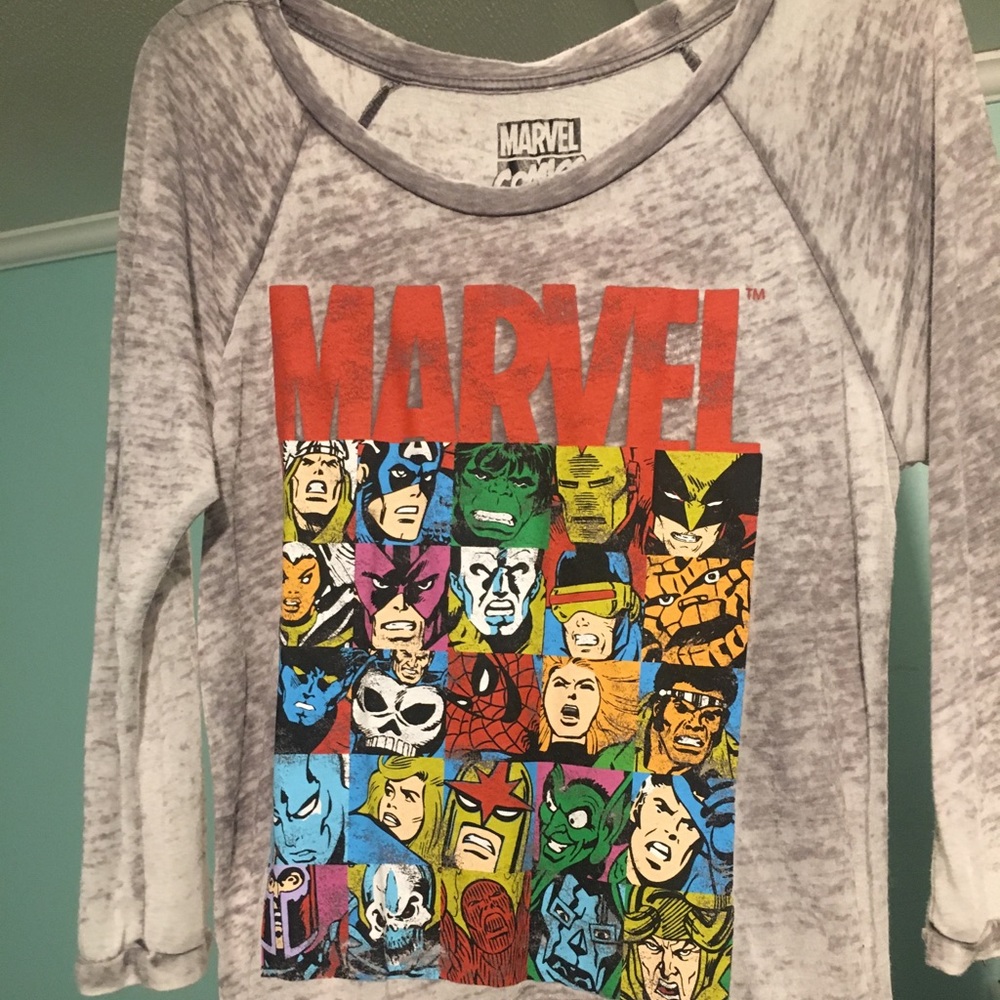 Marvel superhero blouse shirt